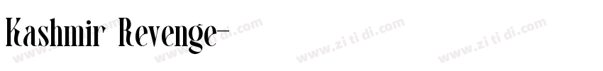 Kashmir Revenge字体转换